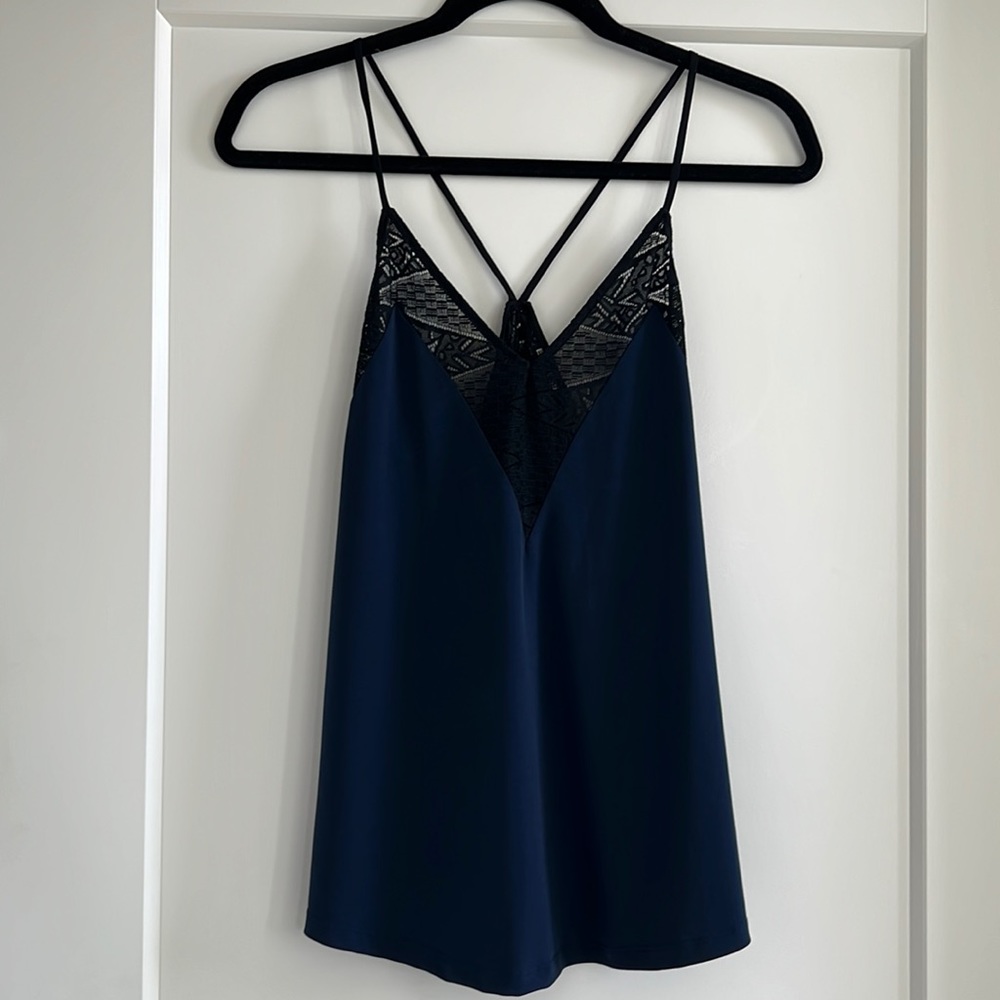 Express Navy Blue Black Tank